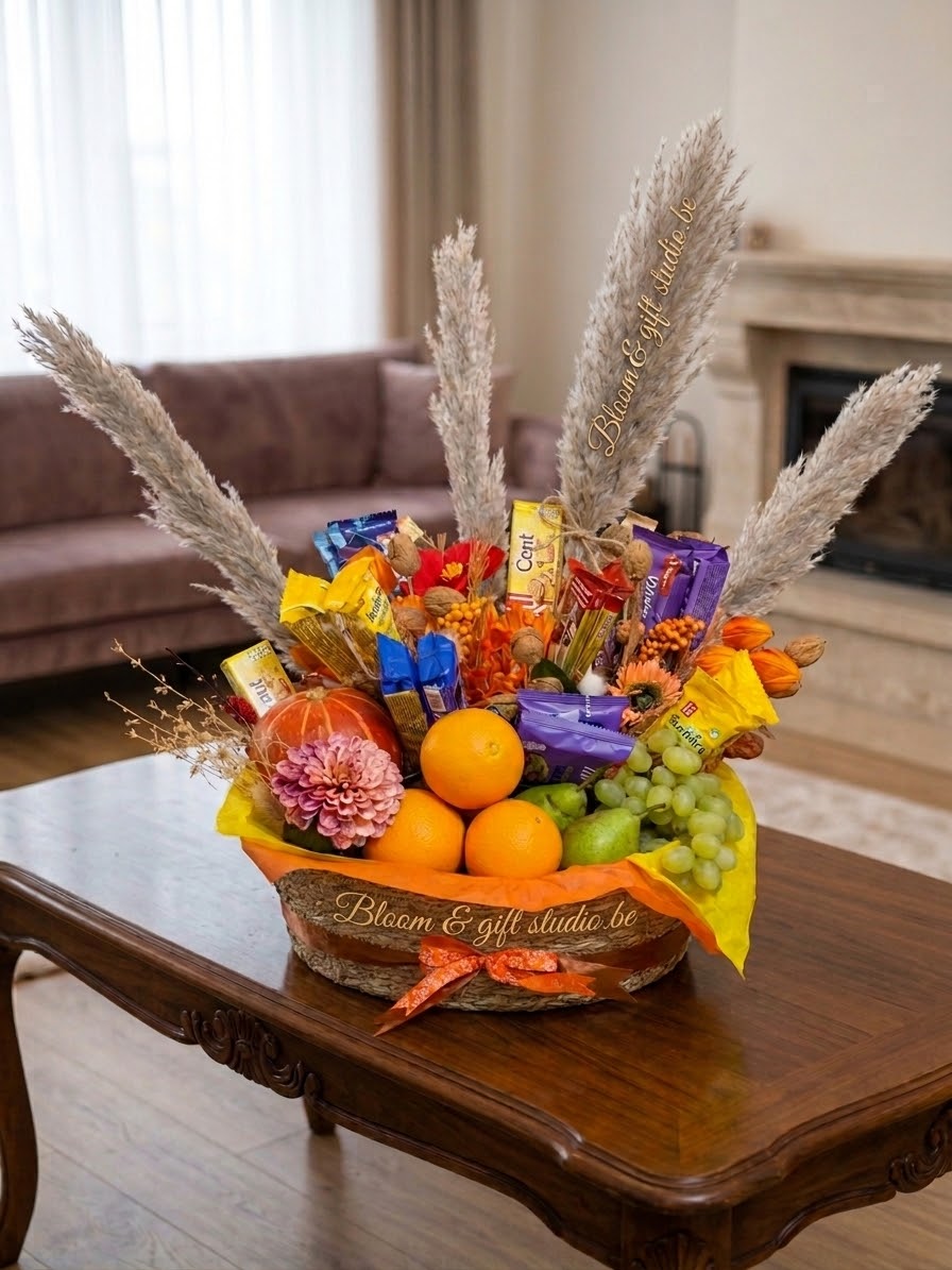 Cadeaumand — chocolade & fruit